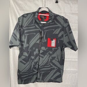 Nike Air Jordan PSG Stylish Black and Gray Men's zippered Shirt